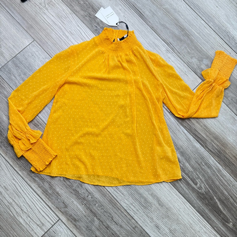 ENGLISH Factory Mustard Yellow Long Sleeve Top - Picture 3 of 11
